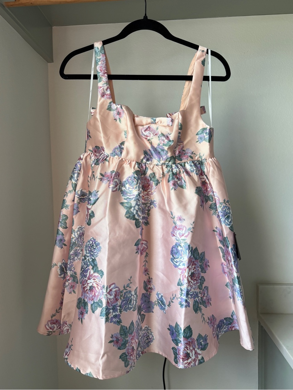 NWT Lulu's Unbelievably Lovely Pink Babydoll Dress, size XS